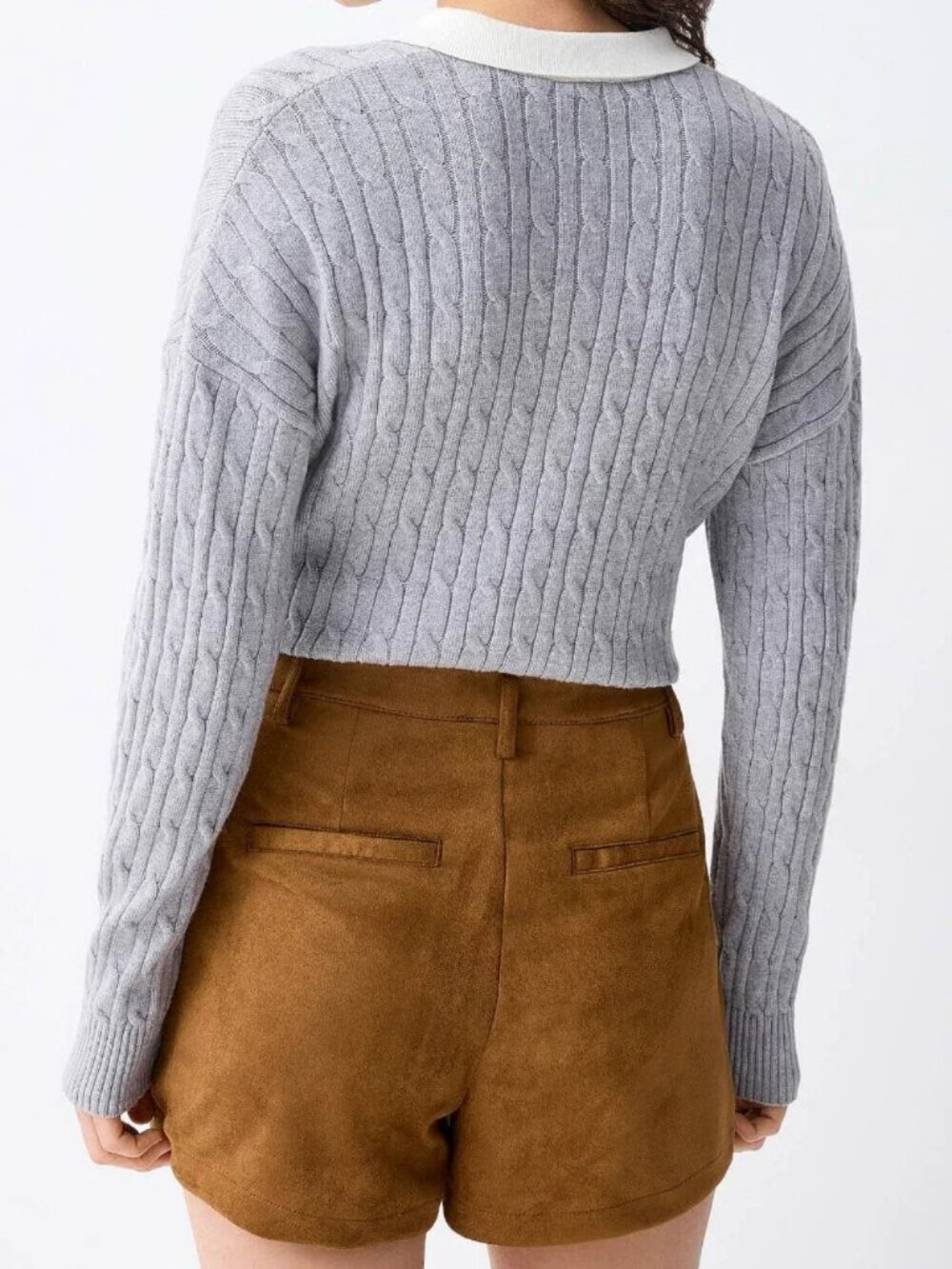 NWT Toast Brown faux suede short - Picture 2 of 3